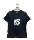 I.S.アイエス）の古着「ロゴTシャツ」｜ブラック