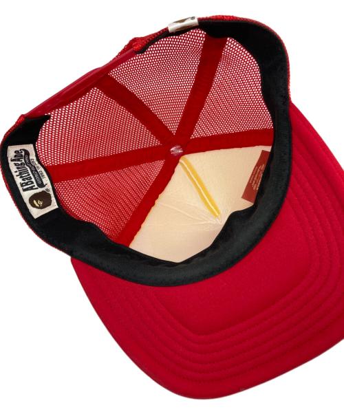 A BATHING APE（ア ベイシング エイプ）A BATHING APE (ア ベイシング エイプ) HOT WHEELS (ホットウィールズ) メッシュキャップ レッド×ホワイト サイズ:Fの古着・服飾アイテム