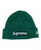 New Era×SUPREMEニューエラ×シュプリーム）の古着「Box Logo Beanie/ボックス ロゴ ビーニー」｜グリーン