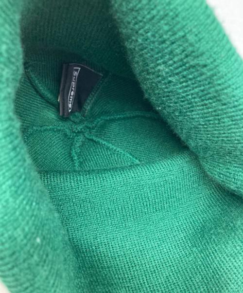 New Era（ニューエラ）New Era (ニューエラ) Supreme (シュプリーム) Box Logo Beanie/ボックス ロゴ ビーニー グリーンの古着・服飾アイテム