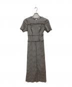 Snidelスナイデル）の古着「ギンガムメローワンピース」｜グレー