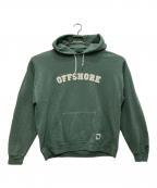 FRUIT OF THE LOOM×OFFSHOREフルーツオブザルーム×）の古着「プルオーバーパーカー」｜グリーン