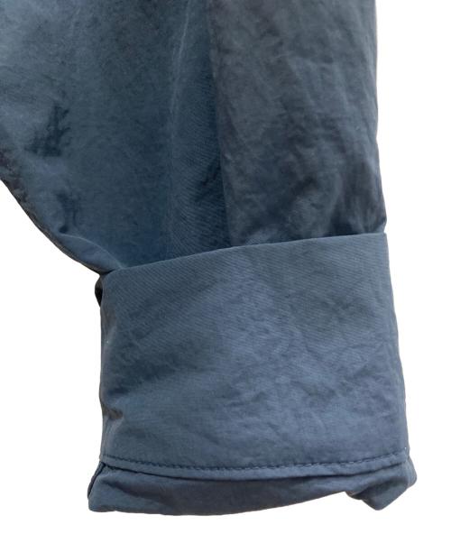 natto（ナット）natto (ナット) loose silhouette nylon shirt/ルーズ シルエット ナイロン シャツ ネイビー サイズ:Fの古着・服飾アイテム