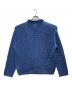 YOKE (ヨーク) MESH KNITTED BUTTONED CARDIGAN/メッシュ　ニット　ボタン　カーディガン ブルー サイズ:３：18000円
