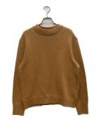 MHLエムエイチエル）の古着「モックネックニット」｜ブラウン