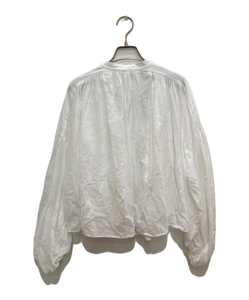 FRAMeWORK（フレームワーク）FRAMeWORK (フレームワーク) フクダマコト ギャザーブラウス ホワイト サイズ:記載なしの古着・服飾アイテム