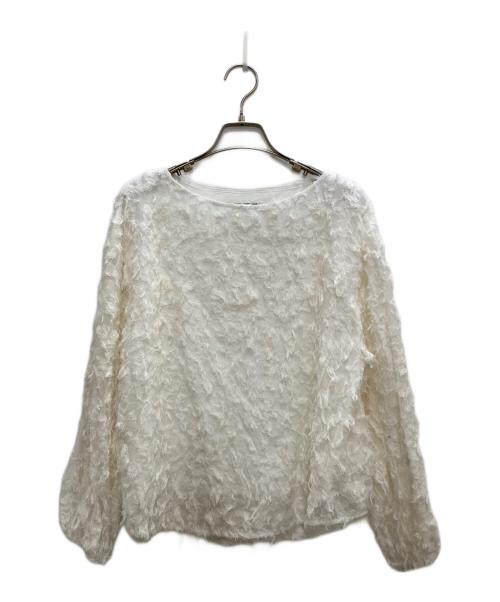 heliopole（エリオポール）heliopole (エリオポール) JACQUARD BLOUSE/ジャガードブラウス ホワイト サイズ:記載なしの古着・服飾アイテム