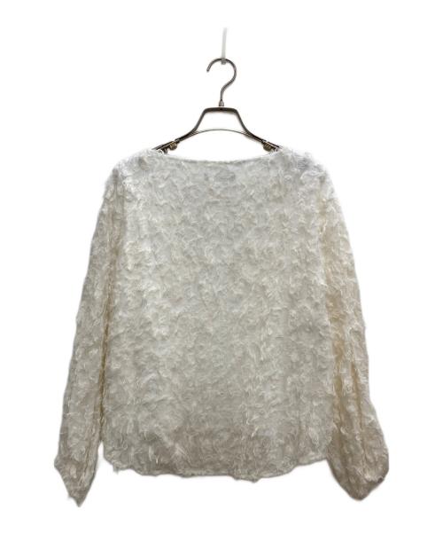 heliopole（エリオポール）heliopole (エリオポール) JACQUARD BLOUSE/ジャガードブラウス ホワイト サイズ:記載なしの古着・服飾アイテム
