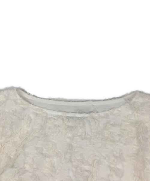 heliopole（エリオポール）heliopole (エリオポール) JACQUARD BLOUSE/ジャガードブラウス ホワイト サイズ:記載なしの古着・服飾アイテム
