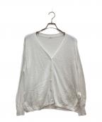 IENAイエナ）の古着「コットンナイロンテープヤーンカーディガン」｜ホワイト