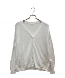 IENA（イエナ）の古着「コットンナイロンテープヤーンカーディガン」｜ホワイト