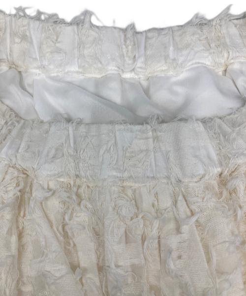 heliopole（エリオポール）heliopole (エリオポール) JACQUARD SKIRT/ジャガード スカート ホワイト サイズ:38の古着・服飾アイテム