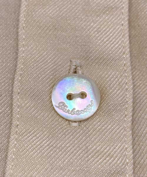 Burberry's（バーバリー）Burberry's (バーバリーズ) ウール混長袖シャツ カーキ サイズ:40の古着・服飾アイテム