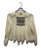 NIGEL CABOURNナイジェルケーボン）の古着「UK SMOCK BLOUSE/UKスモックブラウス」｜ベージュ