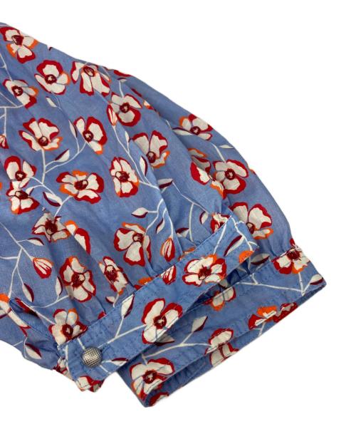 BOSS（ボス）BOSS (ボス) 総柄ブラウス パープル サイズ:38の古着・服飾アイテム