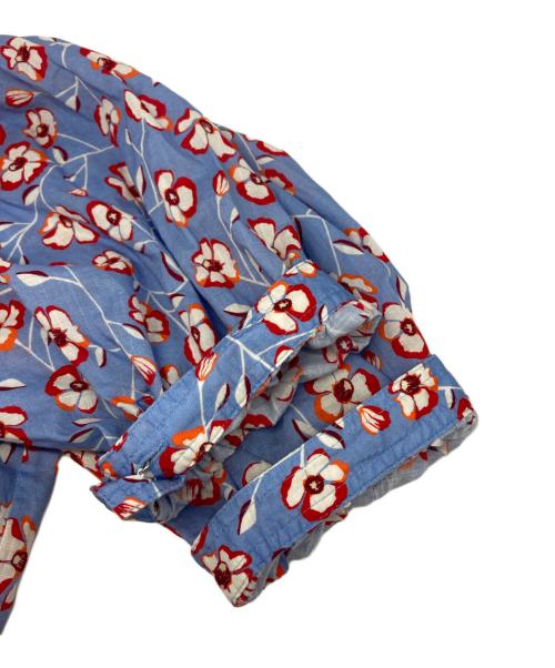 BOSS（ボス）BOSS (ボス) 総柄ブラウス パープル サイズ:38の古着・服飾アイテム