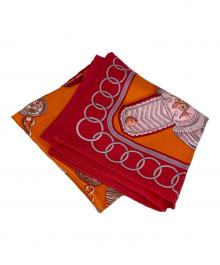 HERMES（エルメス）の古着「カレ65」｜オレンジ