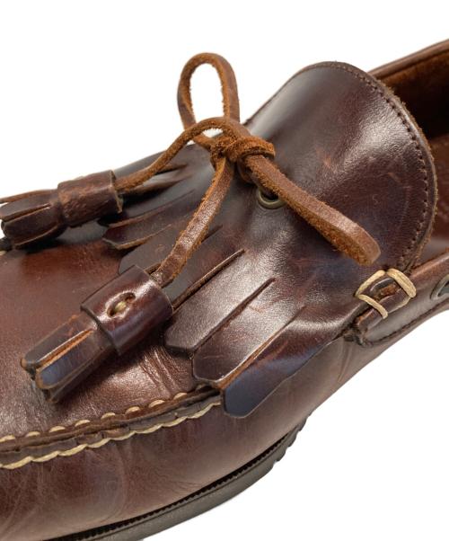 PARABOOT（パラブーツ）PARABOOT (パラブーツ) BEAMS F (ビームスエフ) キルトタッセルローファー ブラウン サイズ:8の古着・服飾アイテム