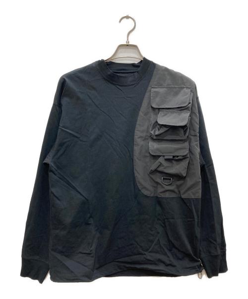 meanswhile（ミーンズワイル）meanswhile (ミーンズワイル) ラゲッジL/S ブラック サイズ:2の古着・服飾アイテム