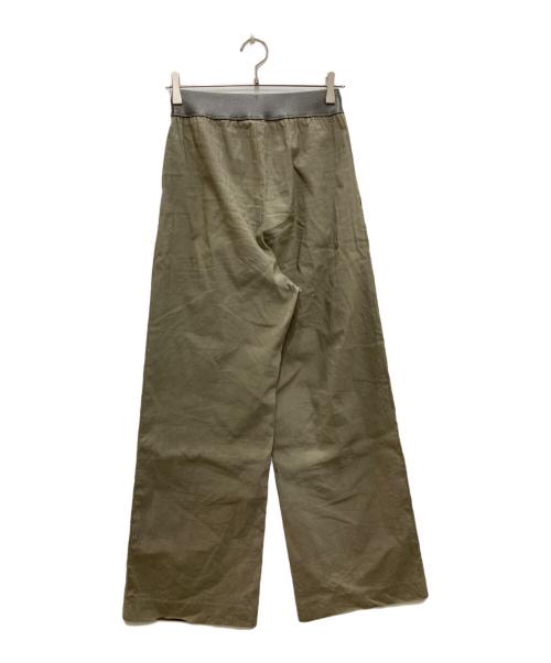 MUSE de Deuxieme Classe（ミューズ ドゥーズィエム クラス）MUSE de Deuxieme Classe (ミューズ ドゥーズィエム クラス) STRETCH TWILL タックパンツパンツ カーキ サイズ:36の古着・服飾アイテム