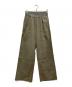 MUSE de Deuxieme Classe（ミューズ ドゥーズィエム クラス）の古着「STRETCH TWILL タックパンツパンツ」｜カーキ
