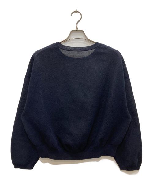 Noble（ノーブル）Noble (ノーブル) スポンジシアーニットプルオーバー ネイビー サイズ:表記無の古着・服飾アイテム