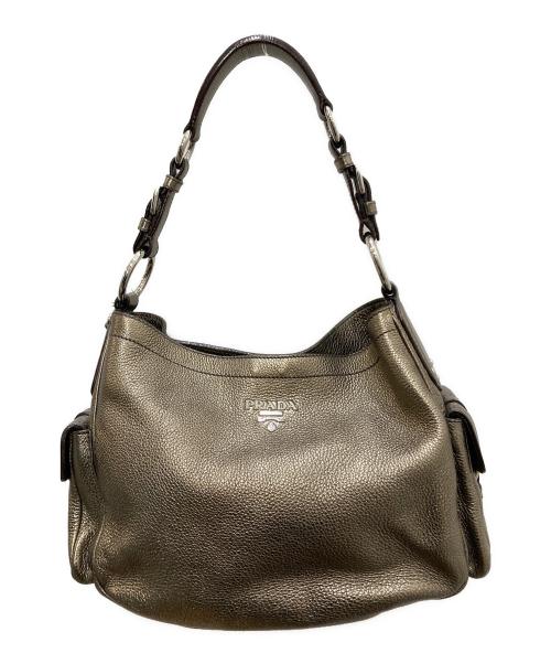 PRADA（プラダ）PRADA (プラダ) ヴィッテロワンショルダーバッグ ブラウンの古着・服飾アイテム