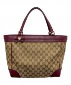 GUCCIグッチ）の古着「GGキャンバストートバッグ」｜ベージュ