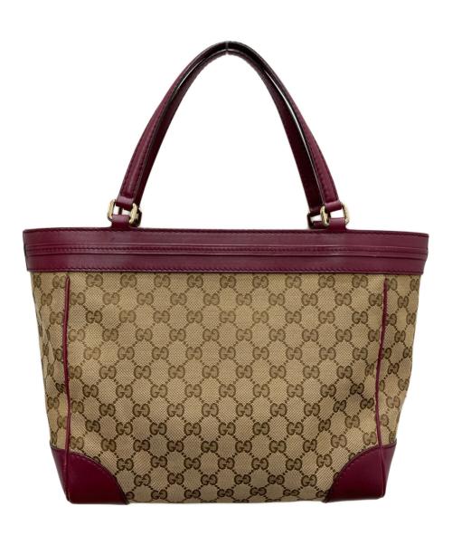 GUCCI（グッチ）GUCCI (グッチ) GGキャンバストートバッグ ベージュの古着・服飾アイテム