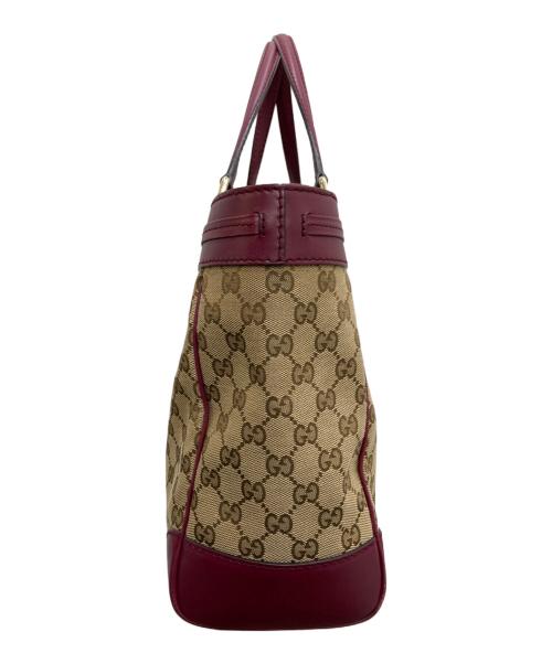 GUCCI（グッチ）GUCCI (グッチ) GGキャンバストートバッグ ベージュの古着・服飾アイテム