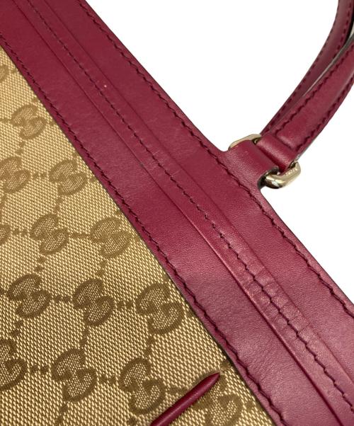 GUCCI（グッチ）GUCCI (グッチ) GGキャンバストートバッグ ベージュの古着・服飾アイテム