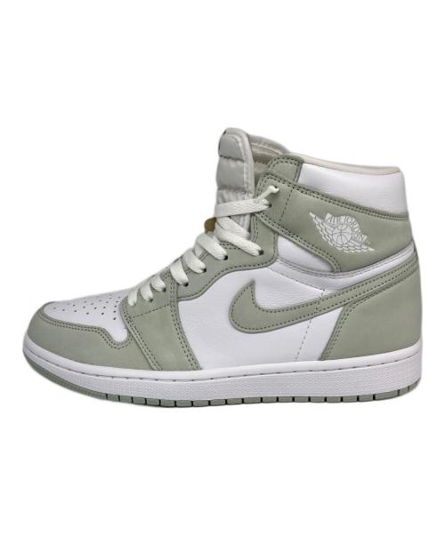 NIKE（ナイキ）NIKE (ナイキ) WMNS AIR JORDAN 1 RETRO HIGH OG/ウィメンズ　エアジョーダン１　レトロ　ハイ　OG ホワイト×グレー サイズ:27cmの古着・服飾アイテム