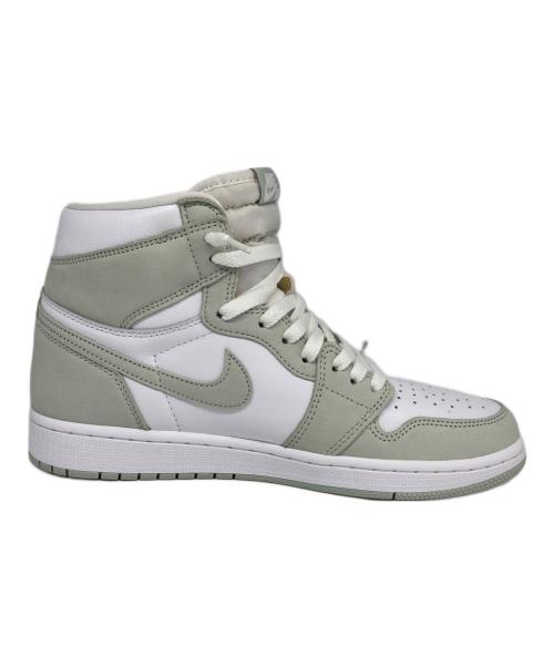 NIKE（ナイキ）NIKE (ナイキ) WMNS AIR JORDAN 1 RETRO HIGH OG/ウィメンズ　エアジョーダン１　レトロ　ハイ　OG ホワイト×グレー サイズ:27cmの古着・服飾アイテム