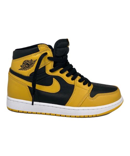 NIKE（ナイキ）NIKE (ナイキ) AIR JORDAN 1 RETRO HIGH OG/エアジョーダン 1 レトロ ハイ オリジナル イエロー×ブラック サイズ:26.5ｃｍの古着・服飾アイテム