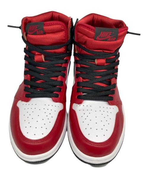 NIKE（ナイキ）NIKE (ナイキ) WMNS AIR JORDAN 1 HIGH OG/ウィメンズエアジョーダン１ハイOG レッド×ホワイト サイズ:26cmの古着・服飾アイテム