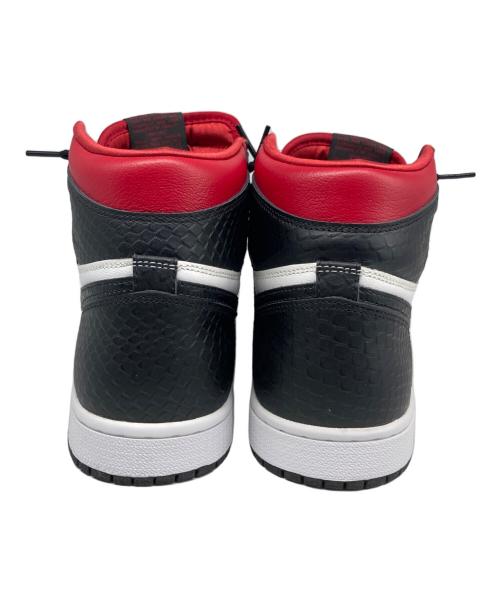 NIKE（ナイキ）NIKE (ナイキ) WMNS AIR JORDAN 1 HIGH OG/ウィメンズエアジョーダン１ハイOG レッド×ホワイト サイズ:26cmの古着・服飾アイテム