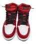 NIKE (ナイキ) WMNS AIR JORDAN 1 HIGH OG/ウィメンズエアジョーダン１ハイOG レッド×ホワイト サイズ:26cm：12000円