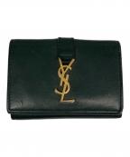 Saint Laurent Parisサンローランパリ）の古着「コンパクトウォレット」｜グリーン