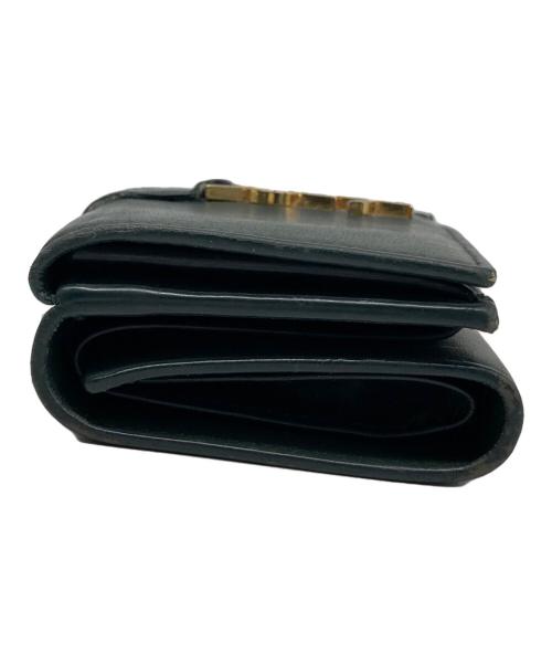 Saint Laurent Paris（サンローランパリ）Saint Laurent Paris (サンローランパリ) コンパクトウォレット グリーンの古着・服飾アイテム