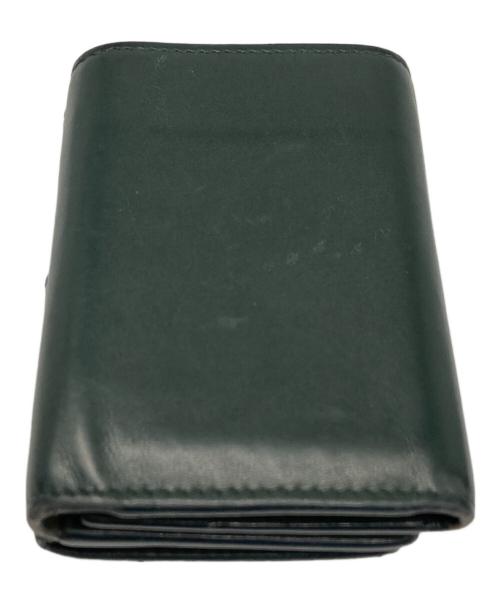 Saint Laurent Paris（サンローランパリ）Saint Laurent Paris (サンローランパリ) コンパクトウォレット グリーンの古着・服飾アイテム