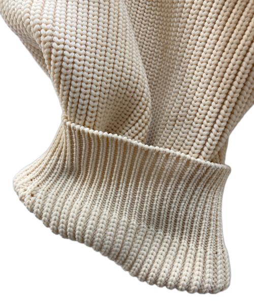 Adam et Rope（アダム エ ロペ）Adam et Rope (アダム エ ロペ) シアーペプラムカーディガン ベージュ サイズ:Ⅿの古着・服飾アイテム