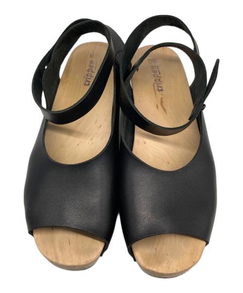 Trippen（トリッペン）Trippen (トリッペン) ウッドソールサンダル ブラック サイズ:38の古着・服飾アイテム