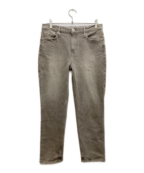 upper hights（アッパーハイツ）upper hights (アッパーハイツ) コットンストレッチ ミッドライズ テーパード デニムパンツ ブラウン サイズ:25の古着・服飾アイテム