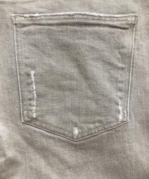 upper hights（アッパーハイツ）upper hights (アッパーハイツ) コットンストレッチ ミッドライズ テーパード デニムパンツ ブラウン サイズ:25の古着・服飾アイテム