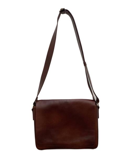 MOTHERHOUSE（マザーハウス）MOTHERHOUSE (マザーハウス) アンティーク B5 ショルダーバッグ ブラウンの古着・服飾アイテム