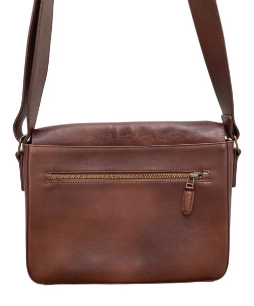 MOTHERHOUSE（マザーハウス）MOTHERHOUSE (マザーハウス) アンティーク B5 ショルダーバッグ ブラウンの古着・服飾アイテム