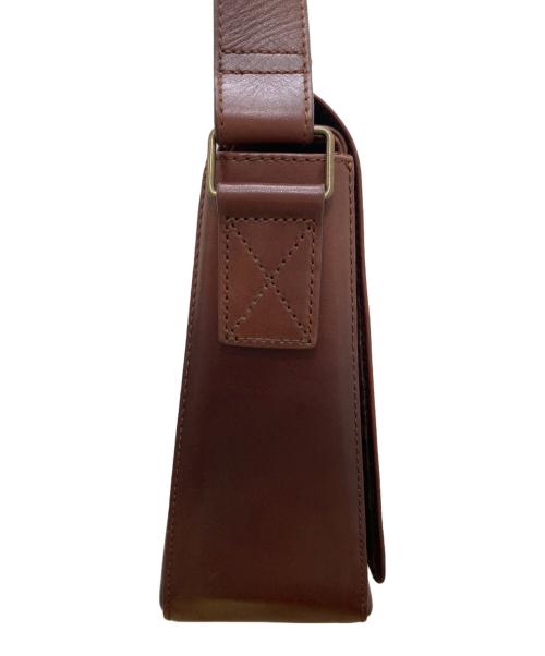 MOTHERHOUSE（マザーハウス）MOTHERHOUSE (マザーハウス) アンティーク B5 ショルダーバッグ ブラウンの古着・服飾アイテム