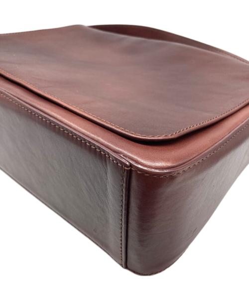 MOTHERHOUSE（マザーハウス）MOTHERHOUSE (マザーハウス) アンティーク B5 ショルダーバッグ ブラウンの古着・服飾アイテム