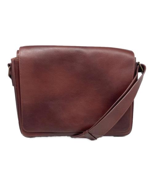 MOTHERHOUSE（マザーハウス）MOTHERHOUSE (マザーハウス) アンティーク B5 ショルダーバッグ ブラウンの古着・服飾アイテム