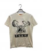 studio seven×PEANUTSスタジオセブン×ピーナッツ）の古着「プリントTシャツ」｜ホワイト